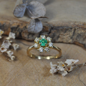 Anello Margherita Smeraldo