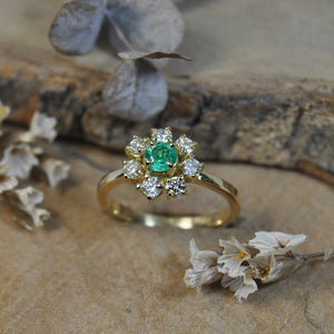 Anello Margherita Smeraldo