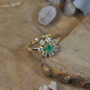 Anello Margherita Smeraldo